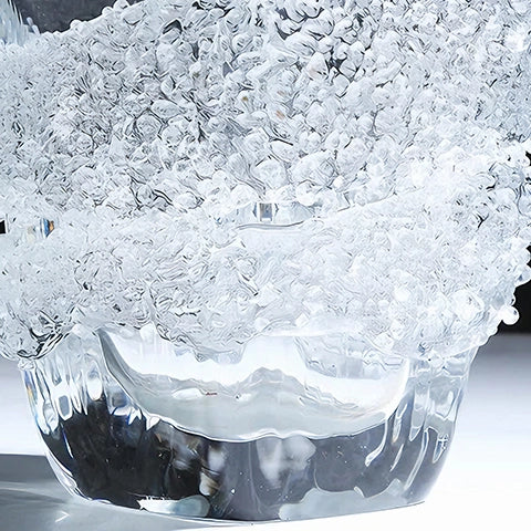 Vase Luxueux Spirale Effet Glacier