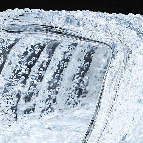 Vase Luxueux Spirale Effet Glacier