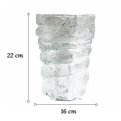 Vase Luxueux Spirale Effet Glacier