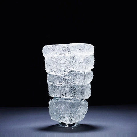 Vase Luxueux Spirale Effet Glacier