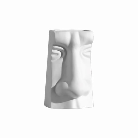 Vase Minimaliste Blanc Quatre Sens Éloquent