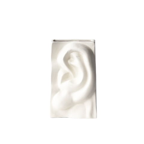 Vase Minimaliste Blanc Quatre Sens Éloquent