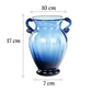 Vase Moderne Amphore Bleu avec Anses