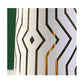 Vase Moderne Blanc Motifs Dorés