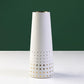 Vase Moderne Blanc Motifs Dorés