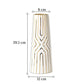 Vase Moderne Blanc Motifs Dorés
