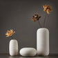 Vase Moderne Blanc Strié