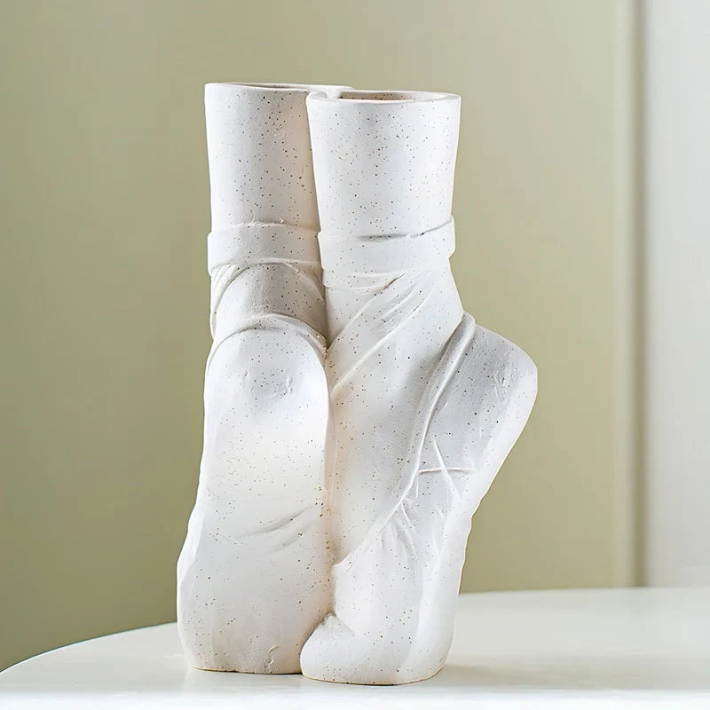 Vase Moderne Chaussures de Ballet Noir ou Blanc