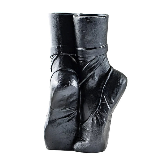 Vase Moderne Chaussures de Ballet Noir ou Blanc