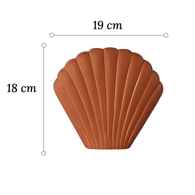 Vase Moderne Coquille Saint-Jacques Couleurs Variées