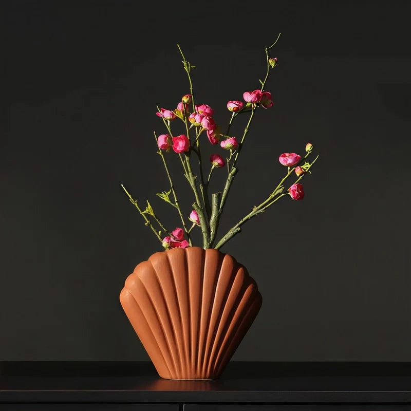 Vase Moderne Coquille Saint-Jacques Couleurs Variées
