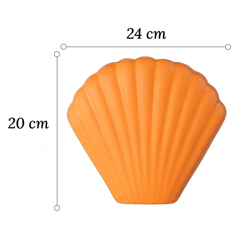 Vase Moderne Coquille Saint-Jacques Couleurs Variées