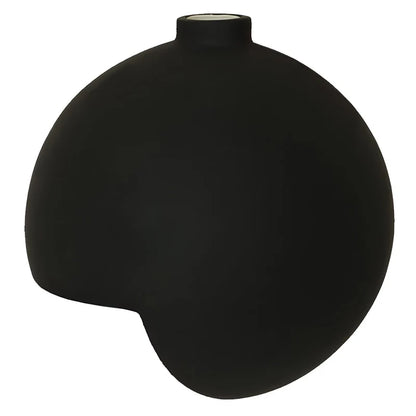 Vase Moderne Sphérique à Angle Droit Noir ou Blanc