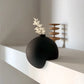 Vase Moderne Sphérique à Angle Droit Noir ou Blanc