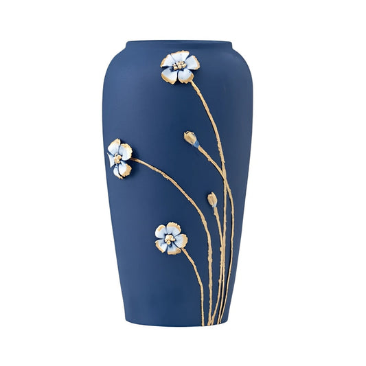 Vase Monochrome Bleu ou Noir