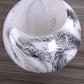Vase Motif Marbre Rond Élégant
