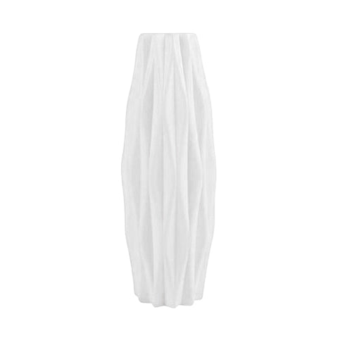 Vase Motif Origami Ondulé Blanc ou Rose