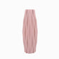 Vase Motif Origami Ondulé Blanc ou Rose