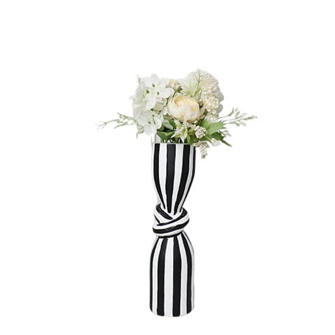 Vase Noir et Blanc Marin Décoration pour Bureau