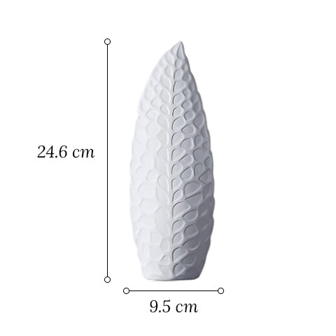 Vase Nordique Forme de Feuille Design