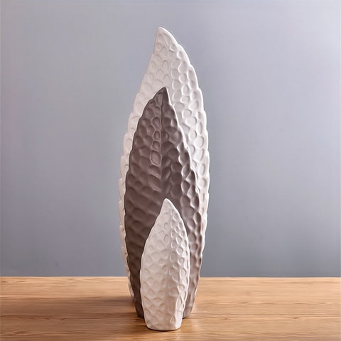 Vase Nordique Forme de Feuille Design