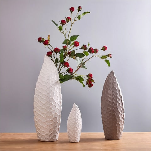 Vase Nordique Forme de Feuille Design