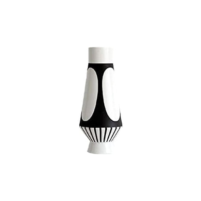 Vase Nordique Géométrique Noir et Blanc