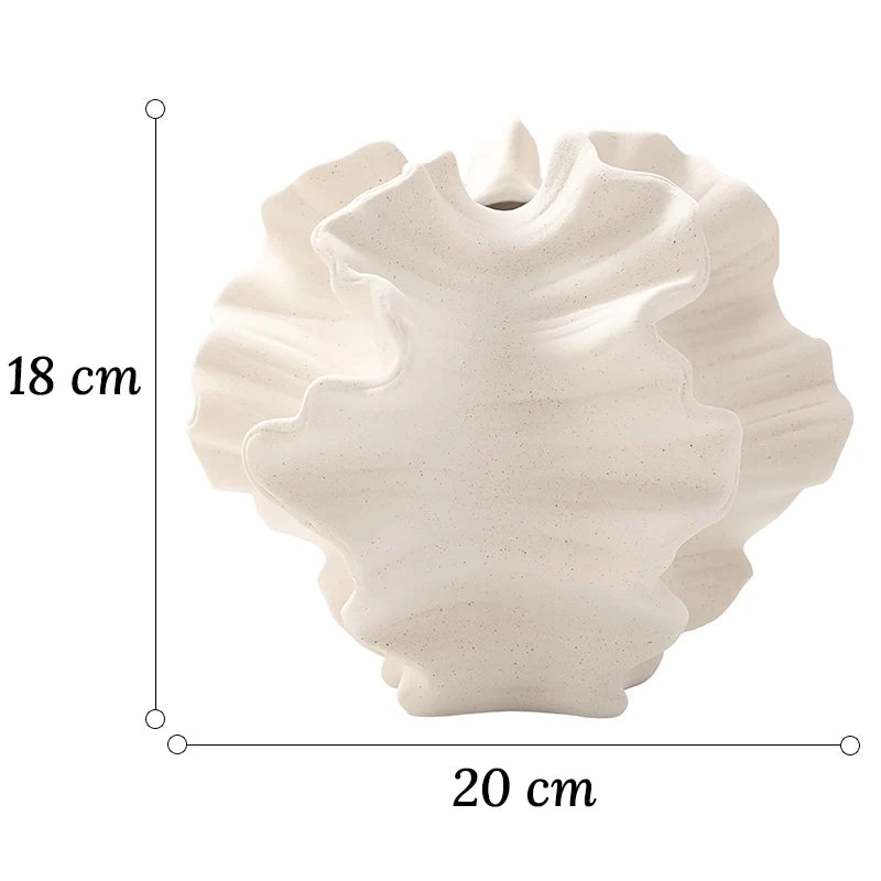Vase Ondulé Chantilly Style Moderne
