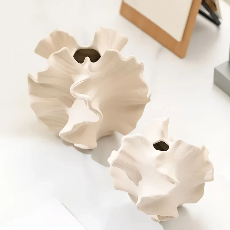 Vase Ondulé Chantilly Style Moderne