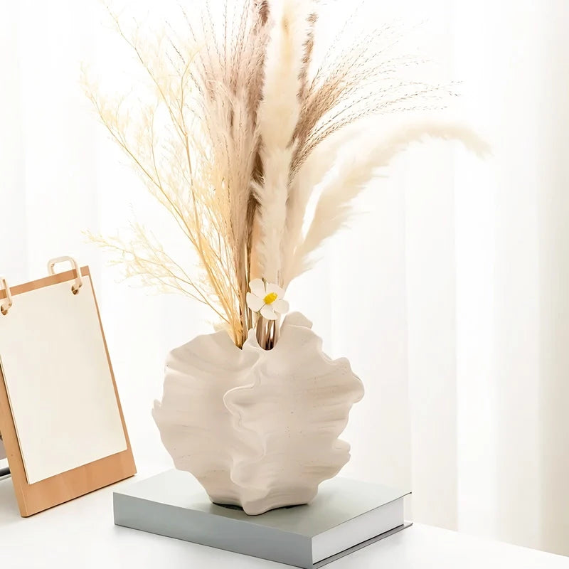 Vase Ondulé Chantilly Style Moderne