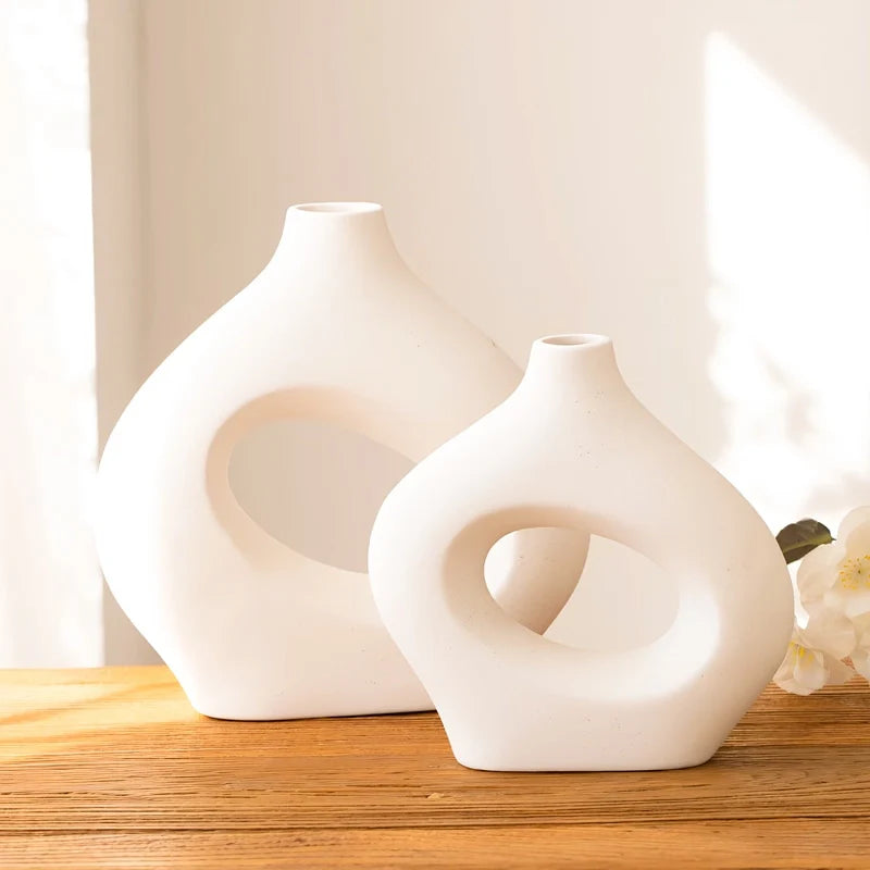 Vase Original Noir ou Blanc Donut