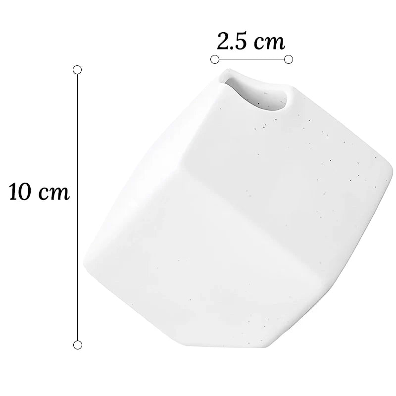 Vase Original Blanc Moucheté