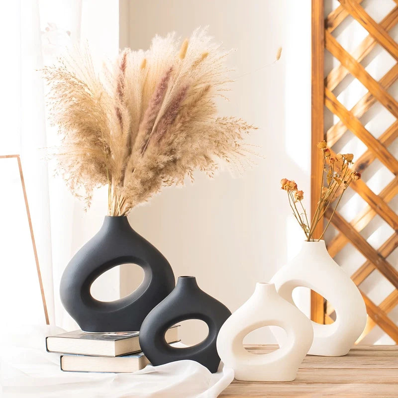 Vase Original Noir ou Blanc Donut