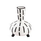 Vase Original Noir et Blanc Lignes Pointillées