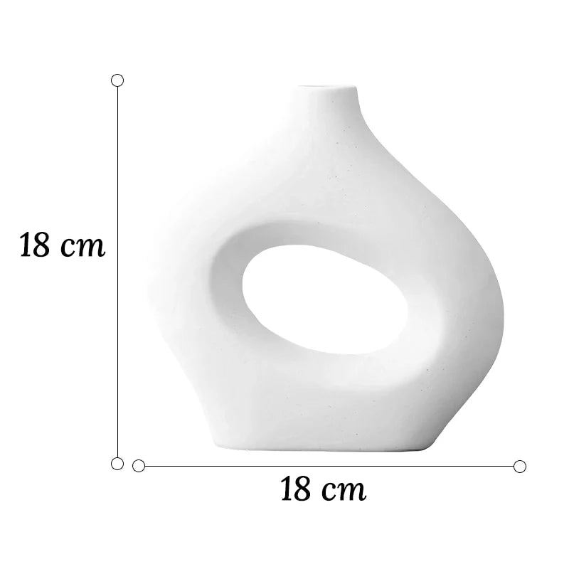 Vase Original Noir ou Blanc Donut