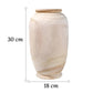 Vase Ovale Artisanal Rustique en Bois
