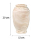 Vase Ovale Artisanal Rustique en Bois