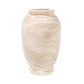 Vase Ovale Artisanal Rustique en Bois