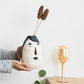 Vase Ovale Blanc Visage Original