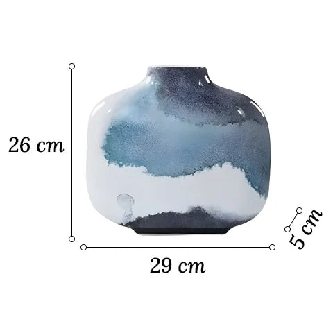 Vase Paysage d'Encre Créatif