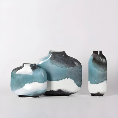 Vase Paysage d'Encre Créatif