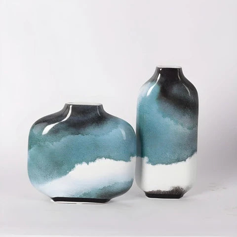 Vase Paysage d'Encre Créatif
