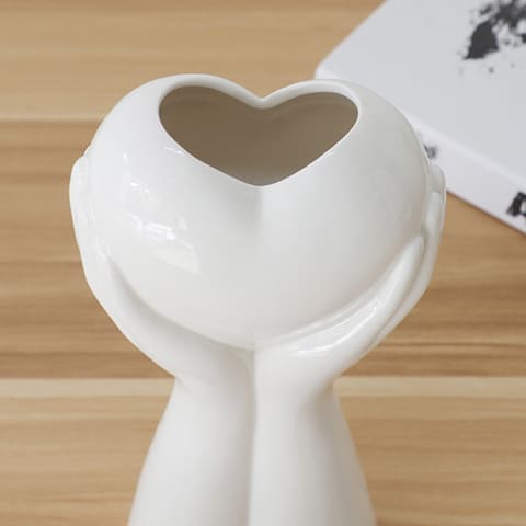 Vase Petit Cœur Entre Deux Mains