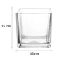 Vase Petit Cube Décoratif Transparent