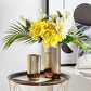 Vase Plaqué Or Rayé Raffiné