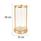 Vase Raffiné Colonne Transparente Cadre Doré