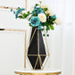 Vase Raffiné Géométrique Noir et Doré