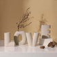 Vase Rayé Art Créatif Lettres Love