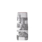 Vase Rectangulaire Lignes Noires sur Fond Blanc