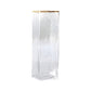 Vase Rectangulaire Opalisé Bordure Dorée